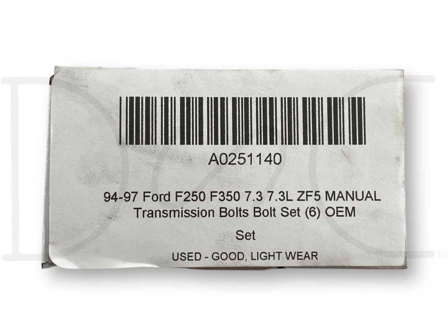 94-97 Ford F250 F350 7.3 7.3L ZF5 Manual Transmission Bolts Bolt Set (6) OEM