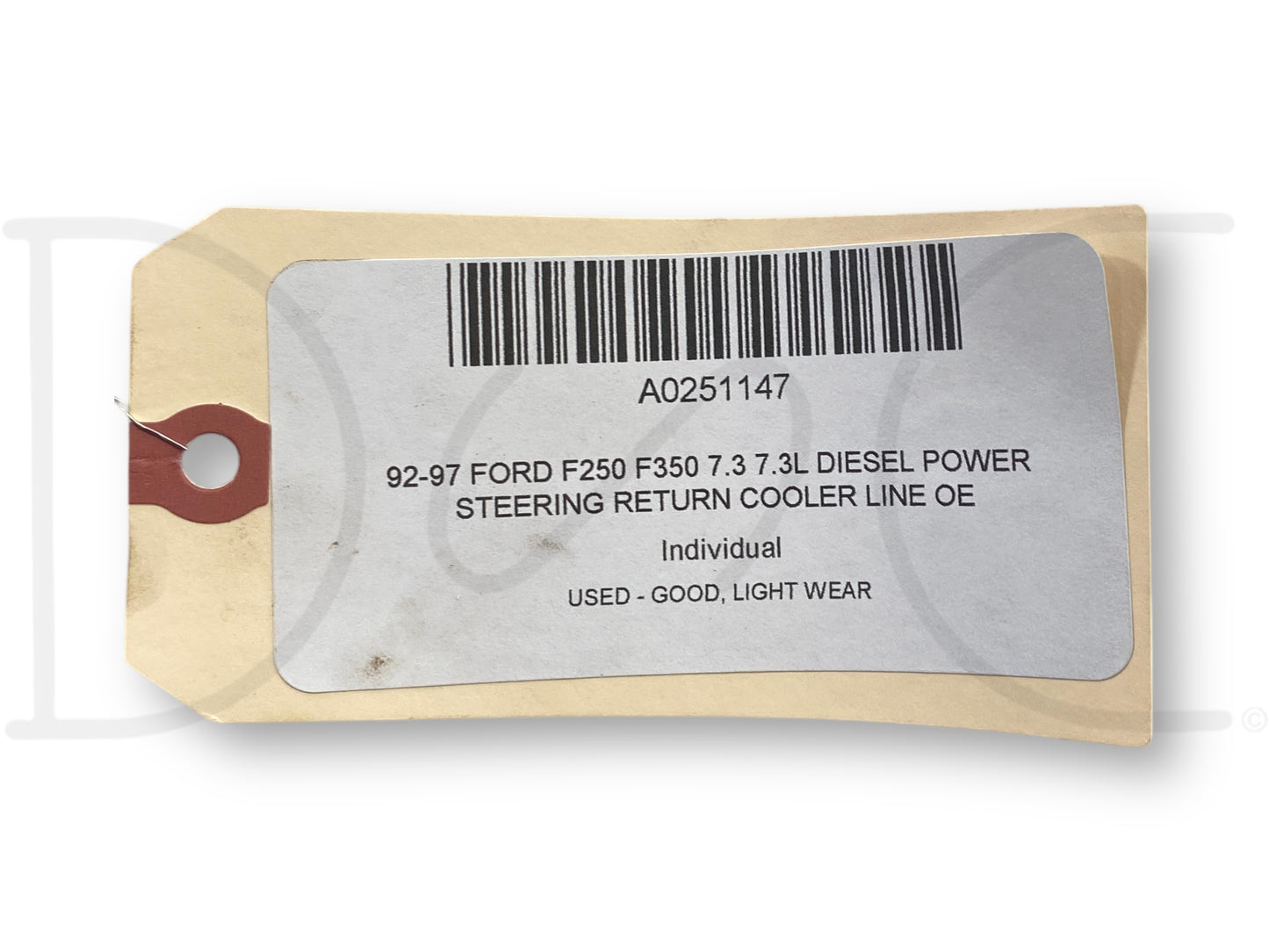 92-97 Ford F250 F350 7.3 7.3L Diesel Power Steering Return Cooler Line OE