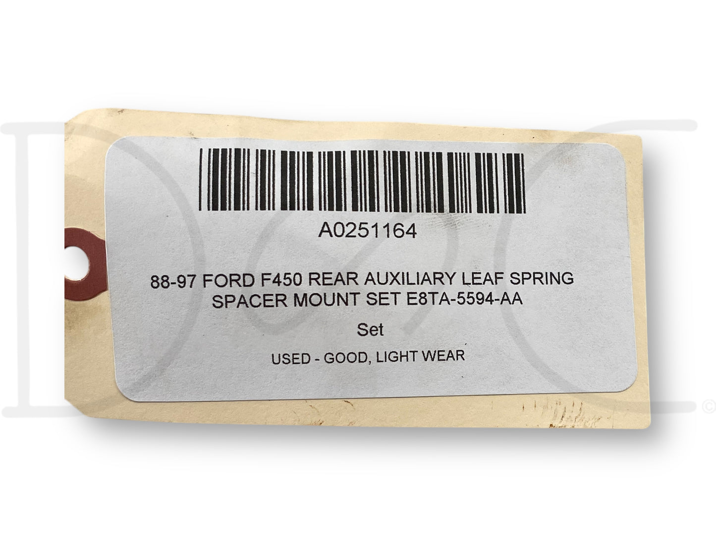 88-97 Ford F450 Rear Auxiliary Leaf Spring Spacer Mount Set E8Ta-5594-Aa