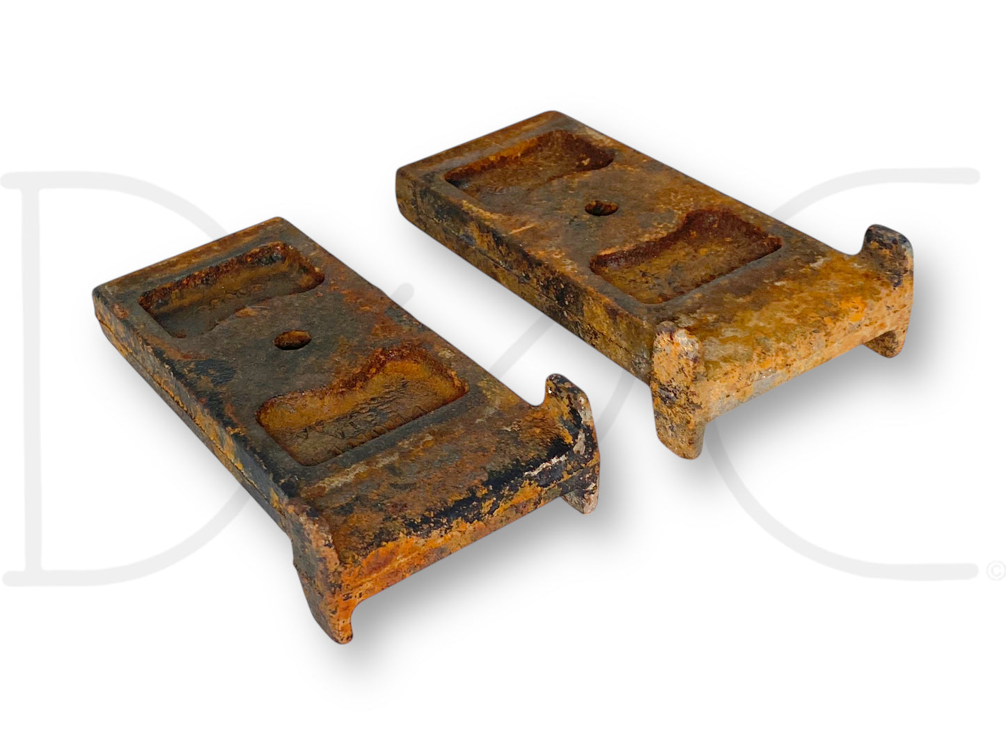 88-97 Ford F450 Rear Auxiliary Leaf Spring Spacer Mount Set E8Ta-5594-Aa