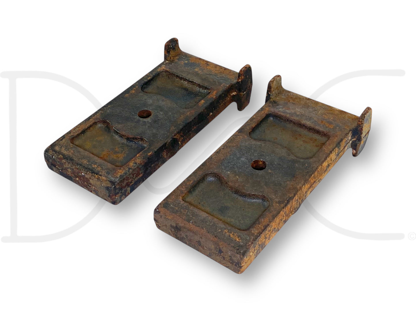 88-97 Ford F450 Rear Auxiliary Leaf Spring Spacer Mount Set E8Ta-5594-Aa