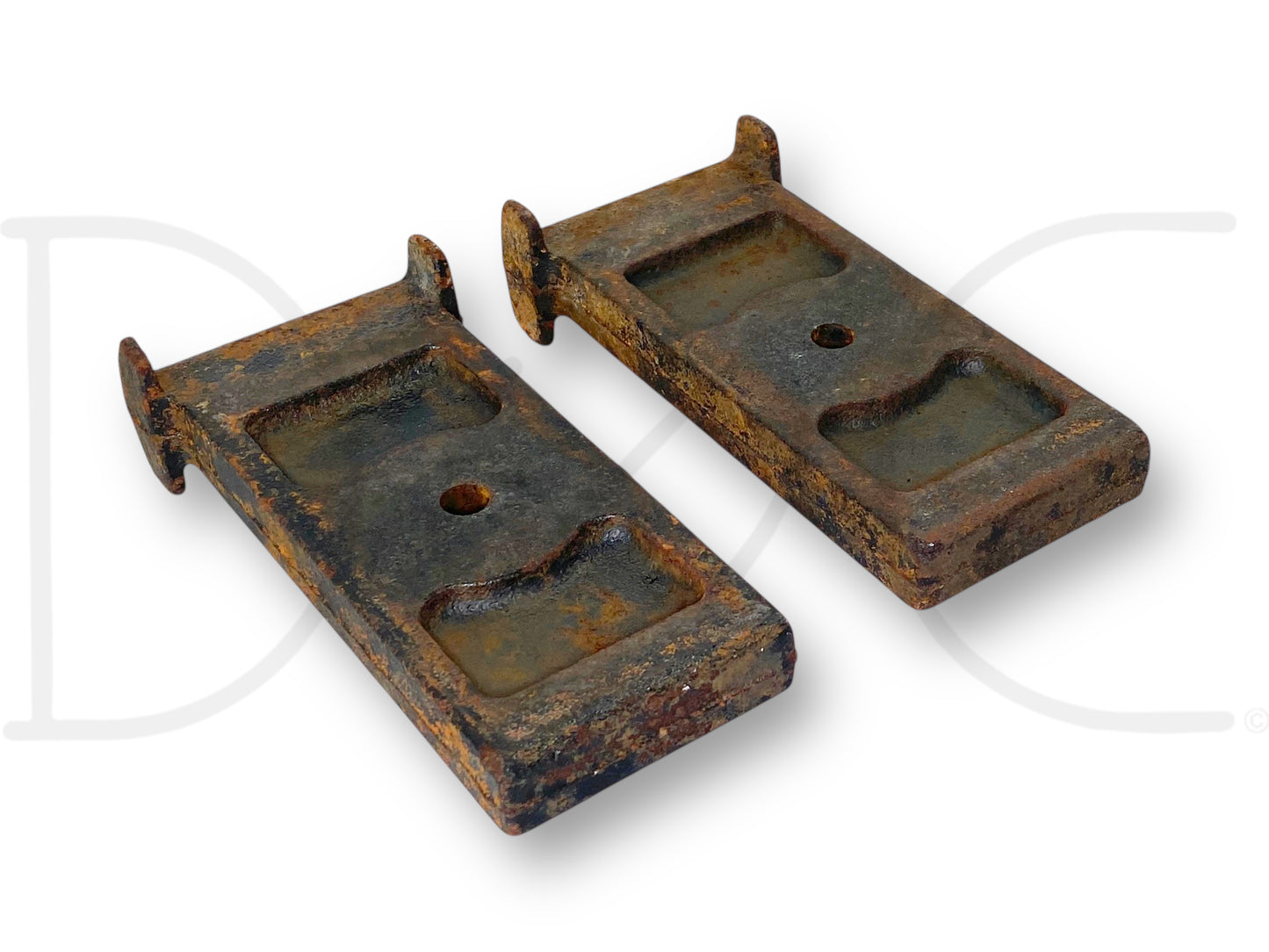 88-97 Ford F450 Rear Auxiliary Leaf Spring Spacer Mount Set E8Ta-5594-Aa