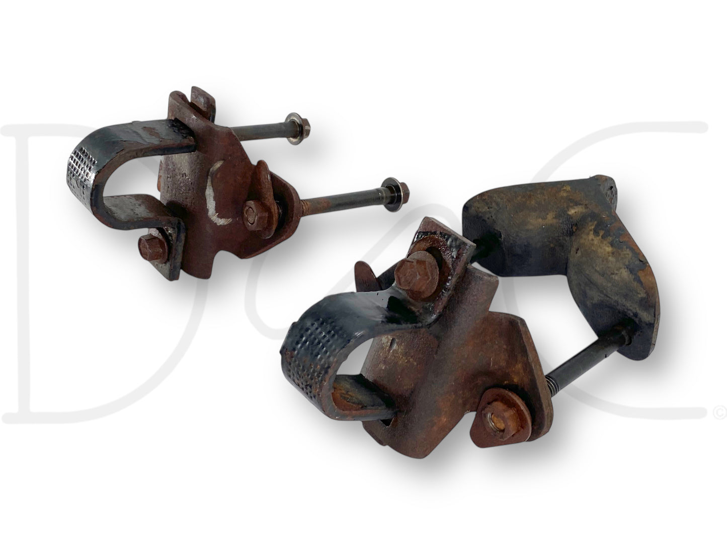 92-97 Ford F450 F-Superduty Front Axle Sway Bar Bushing Brackets Bracket Set OE