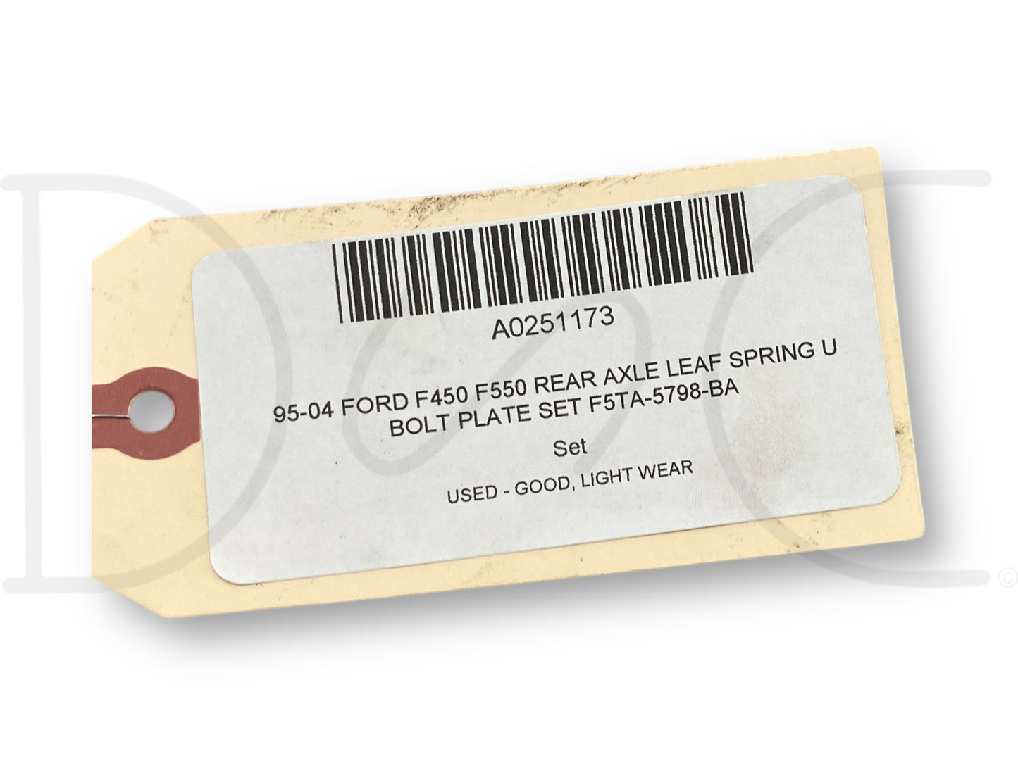 95-04 Ford F450 F550 Rear Axle Leaf Spring U Bolt Plate Set F5Ta-5798-BA