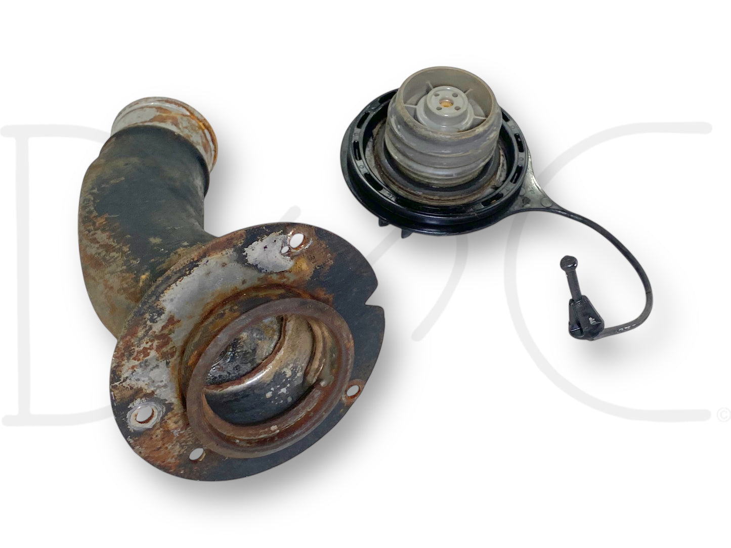88-97 Ford F350 F450 Chassis Cab Truck Diesel Fuel Filler Neck Pipe Tube Cap OEM