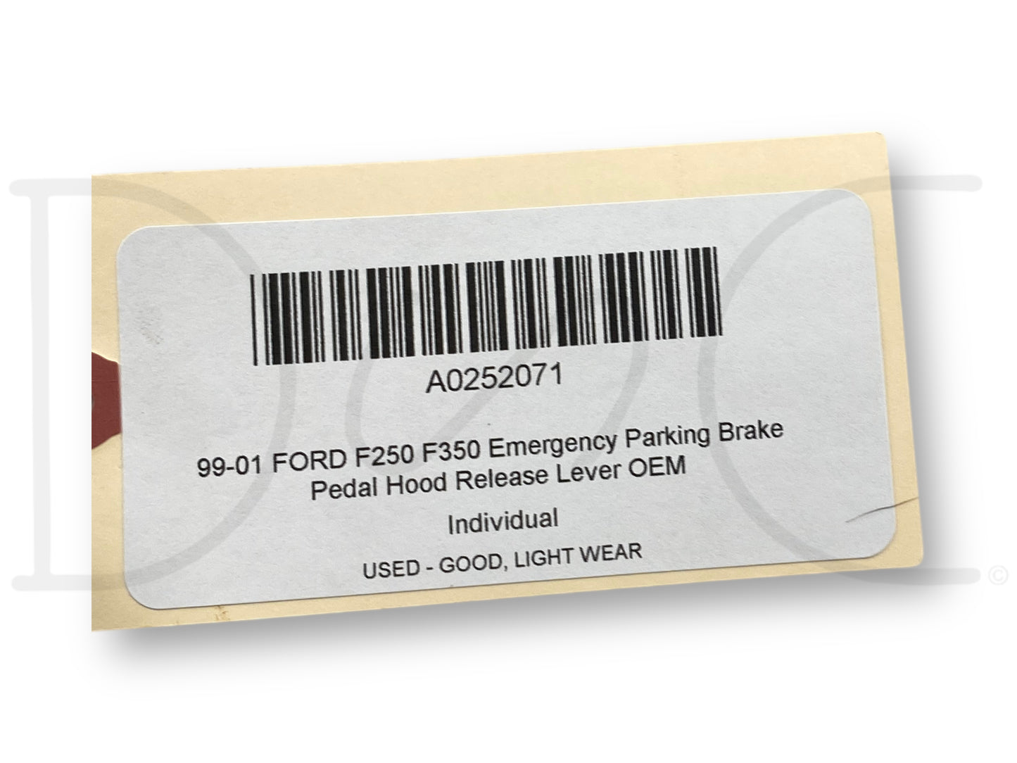 99-01 Ford F250 F350 Emergency Parking Brake Pedal Hood Release Lever OEM