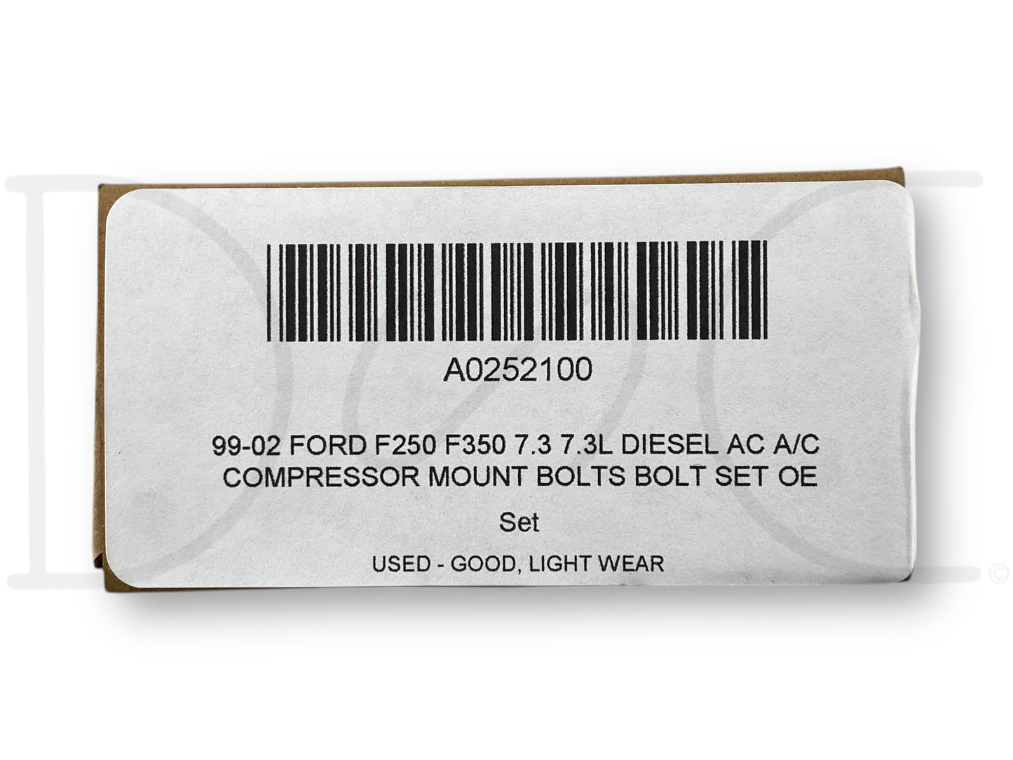 99-02 Ford F250 F350 7.3 7.3L Diesel Ac A/C Compressor Mount Bolts Bolt Set OE