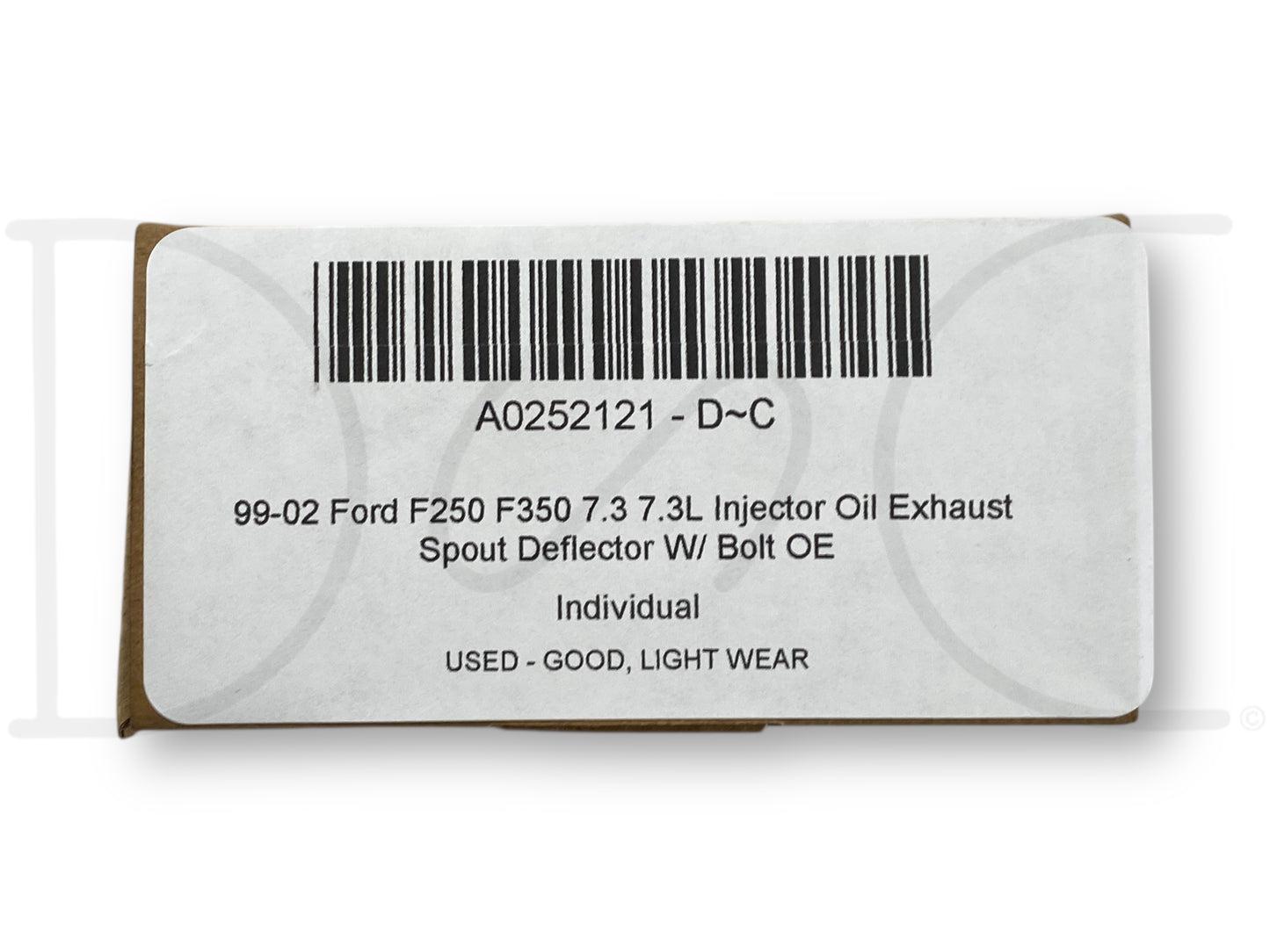 99-02 Ford F250 F350 7.3 7.3L Injector Oil Exhaust Spout Deflector W/ Bolt OE