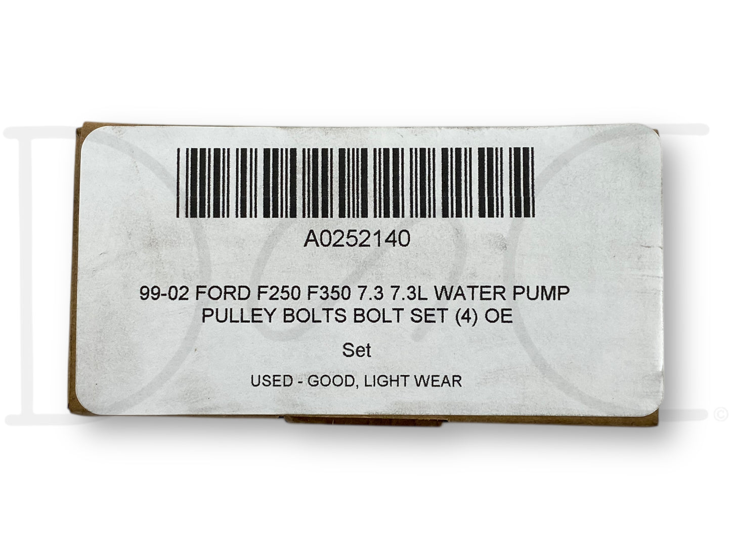 99-02 Ford F250 F350 7.3 7.3L Water Pump Pulley Bolts Bolt Set (4) OE
