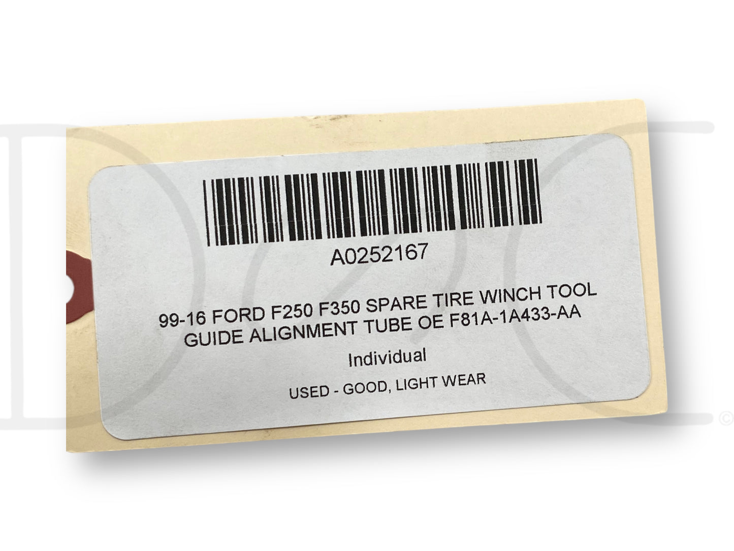 99-16 Ford F250 F350 Spare Tire Winch Tool Guide Alignment Tube OE F81A-1A433-Aa