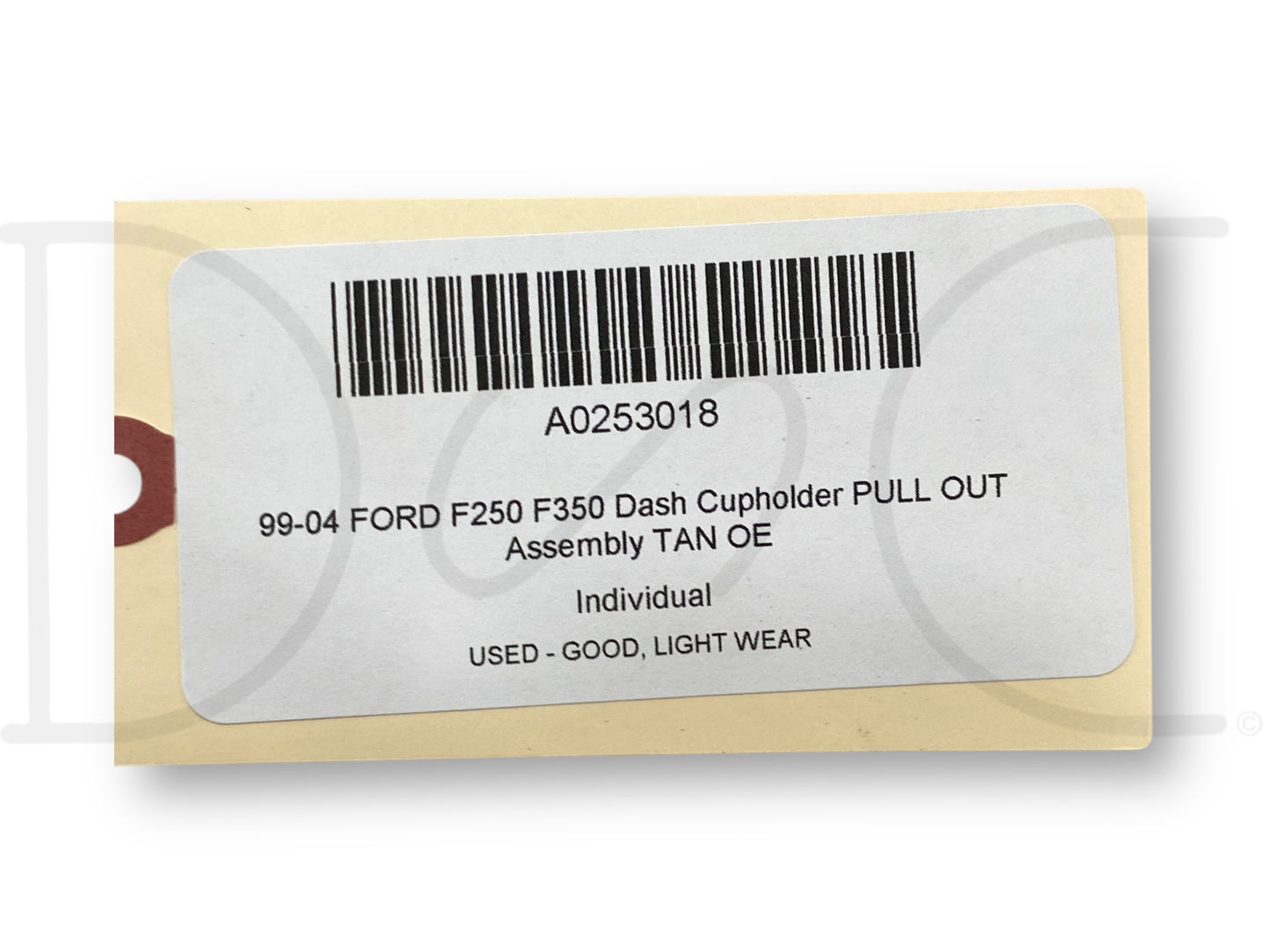 99-04 Ford F250 F350 Dash Cupholder Pull Out Assembly Tan OE