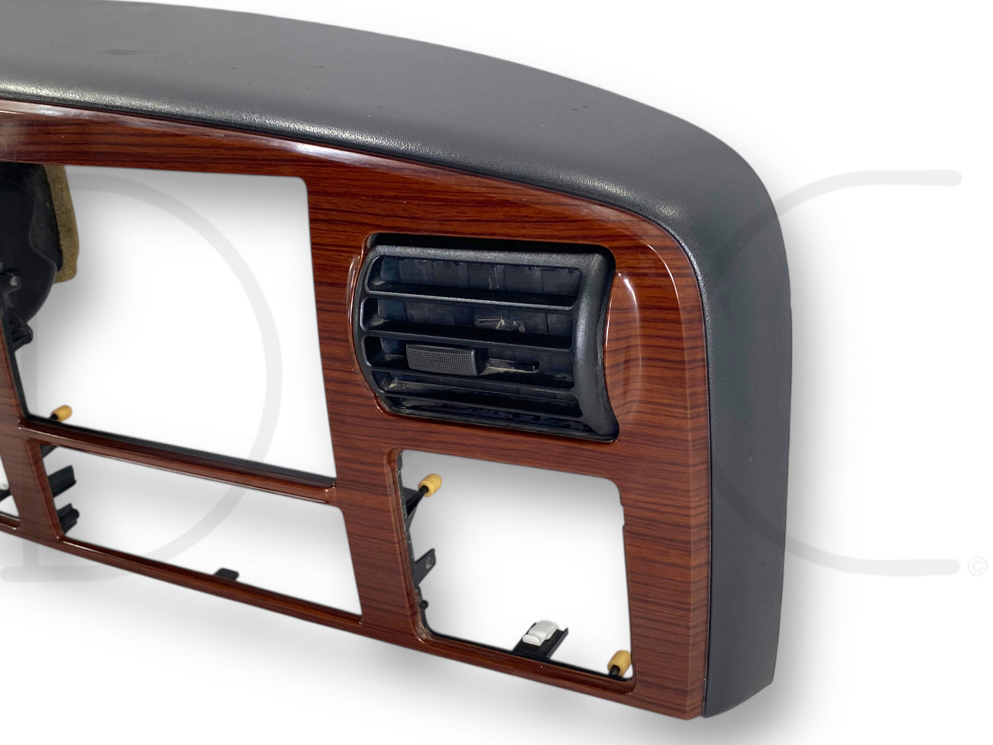 05-07 Ford F250 F350 Lariat Dash Bezel Radio Cluster Trim Panel Black / Wood
