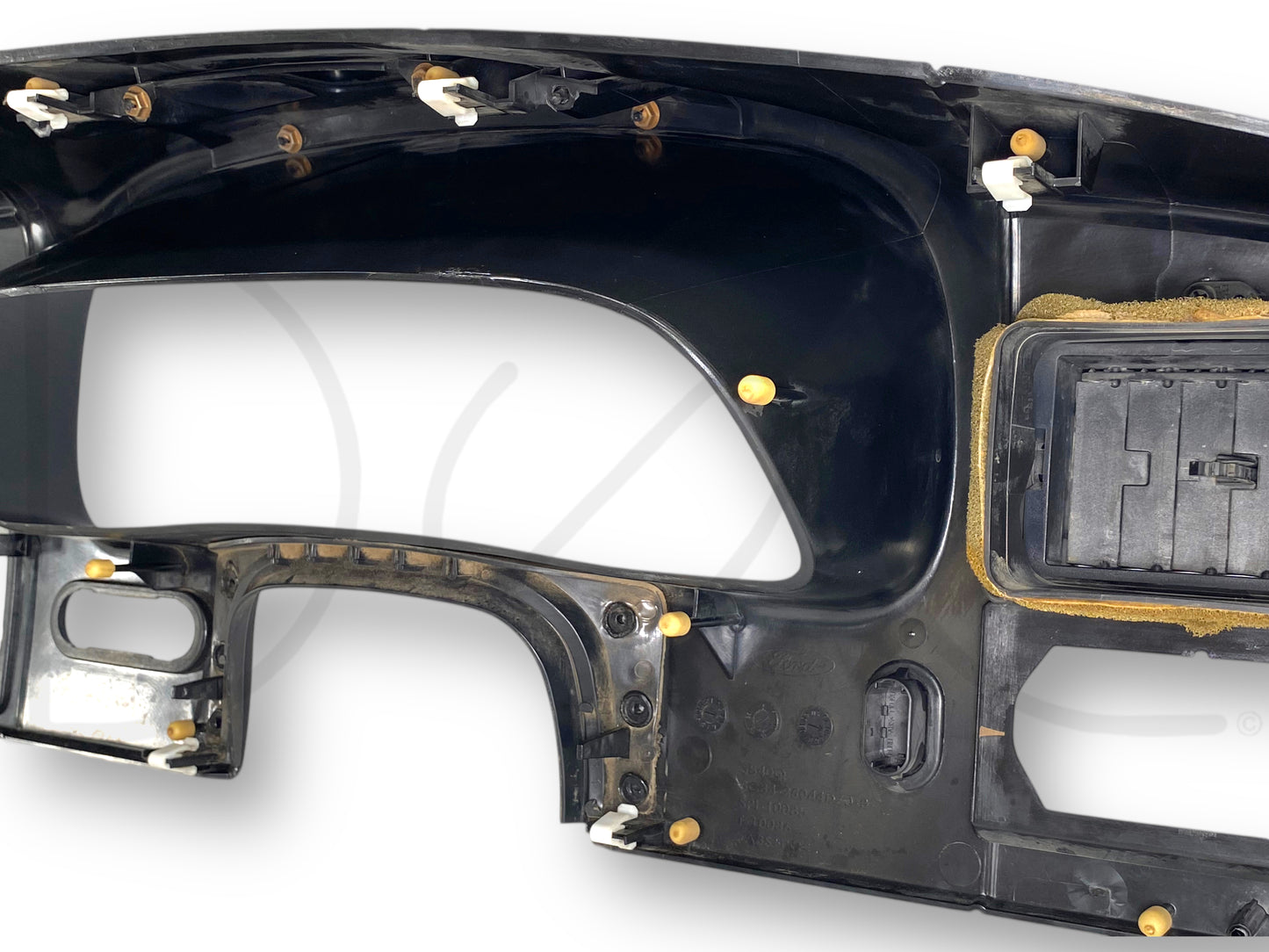 05-07 Ford F250 F350 Lariat Dash Bezel Radio Cluster Trim Panel Black / Wood