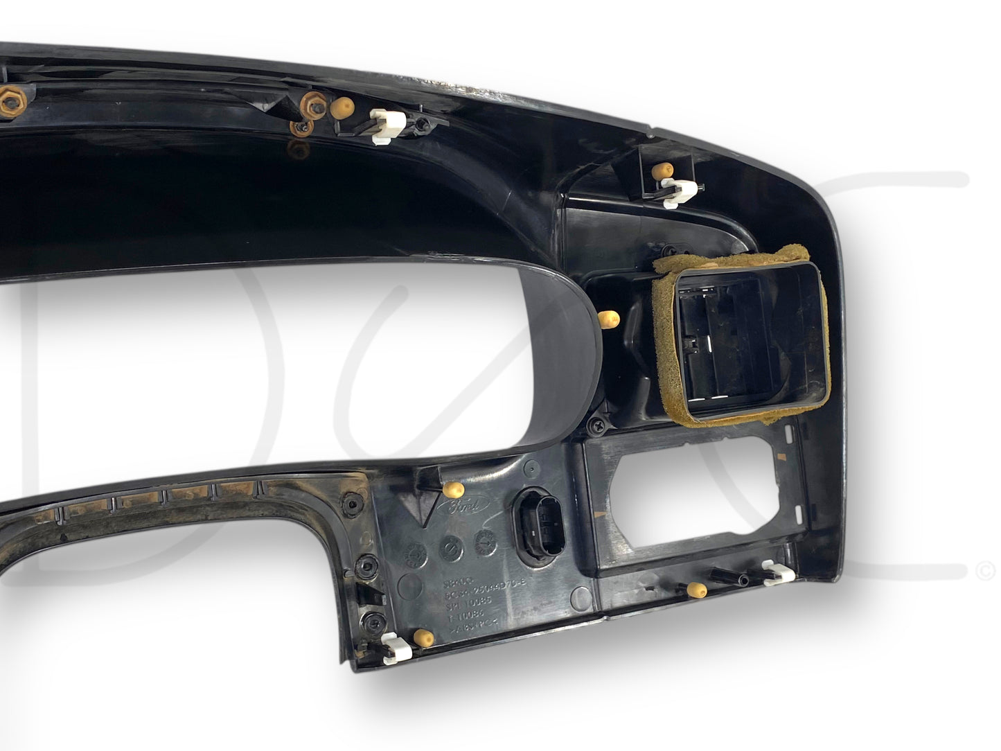 05-07 Ford F250 F350 Lariat Dash Bezel Radio Cluster Trim Panel Black / Wood