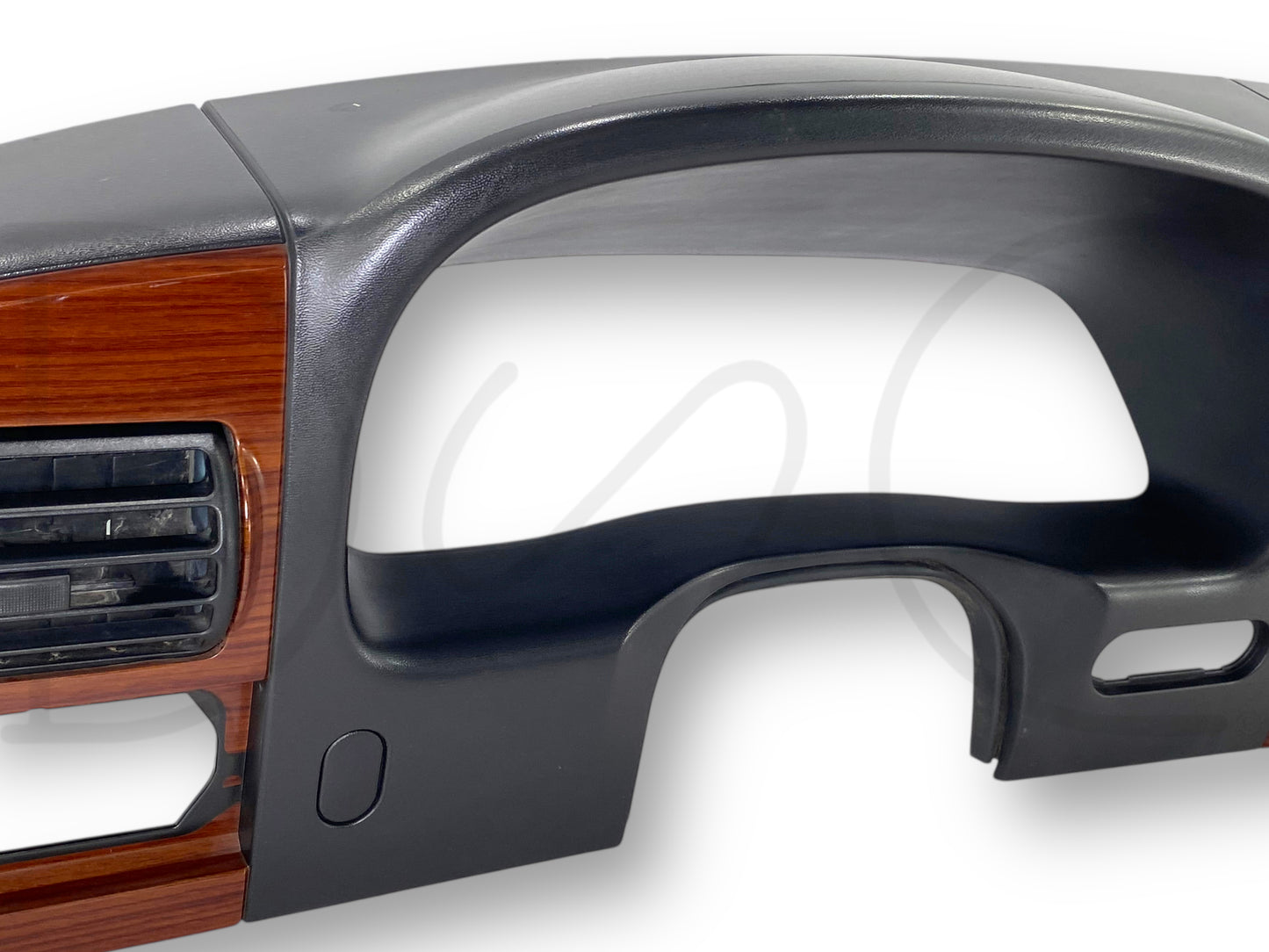 05-07 Ford F250 F350 Lariat Dash Bezel Radio Cluster Trim Panel Black / Wood
