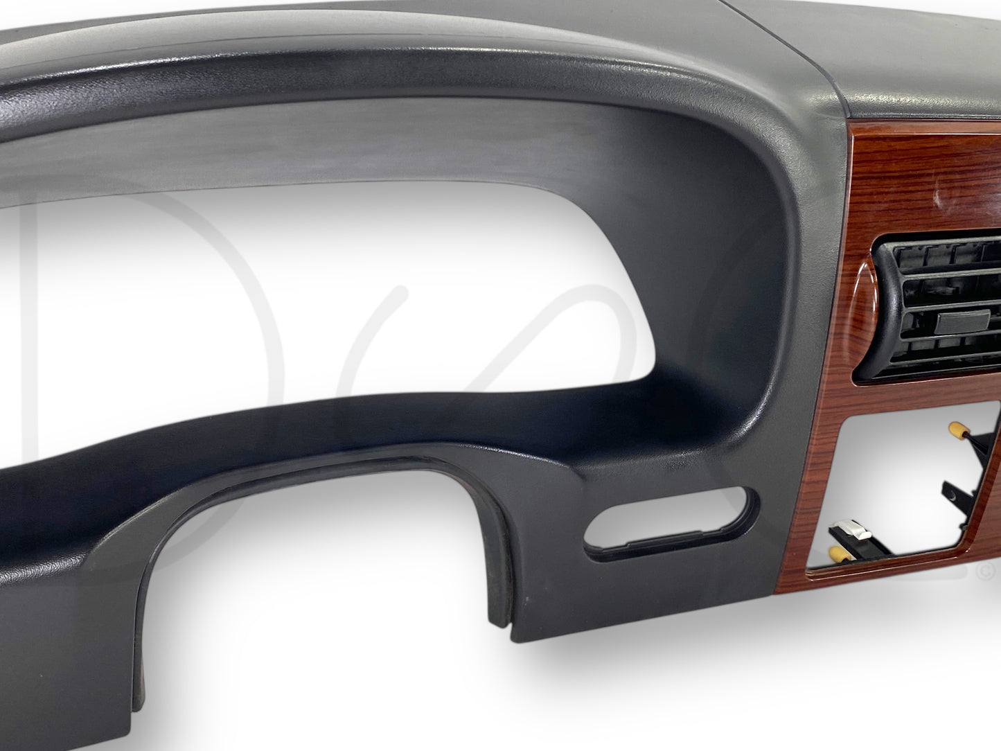 05-07 Ford F250 F350 Lariat Dash Bezel Radio Cluster Trim Panel Black / Wood
