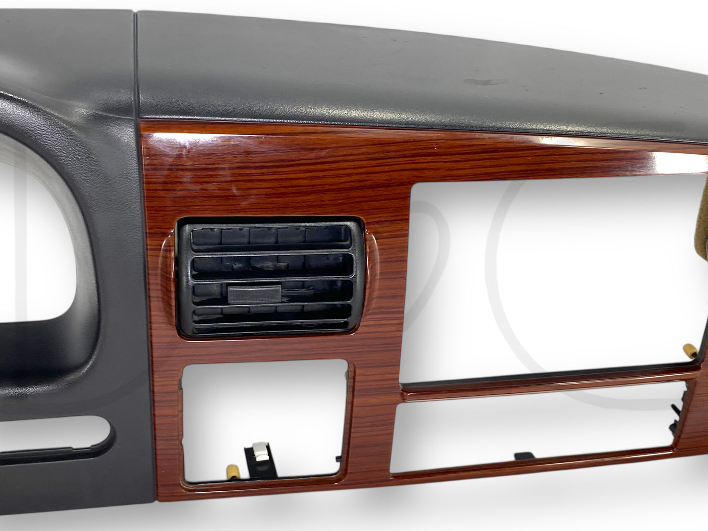 05-07 Ford F250 F350 Lariat Dash Bezel Radio Cluster Trim Panel Black / Wood