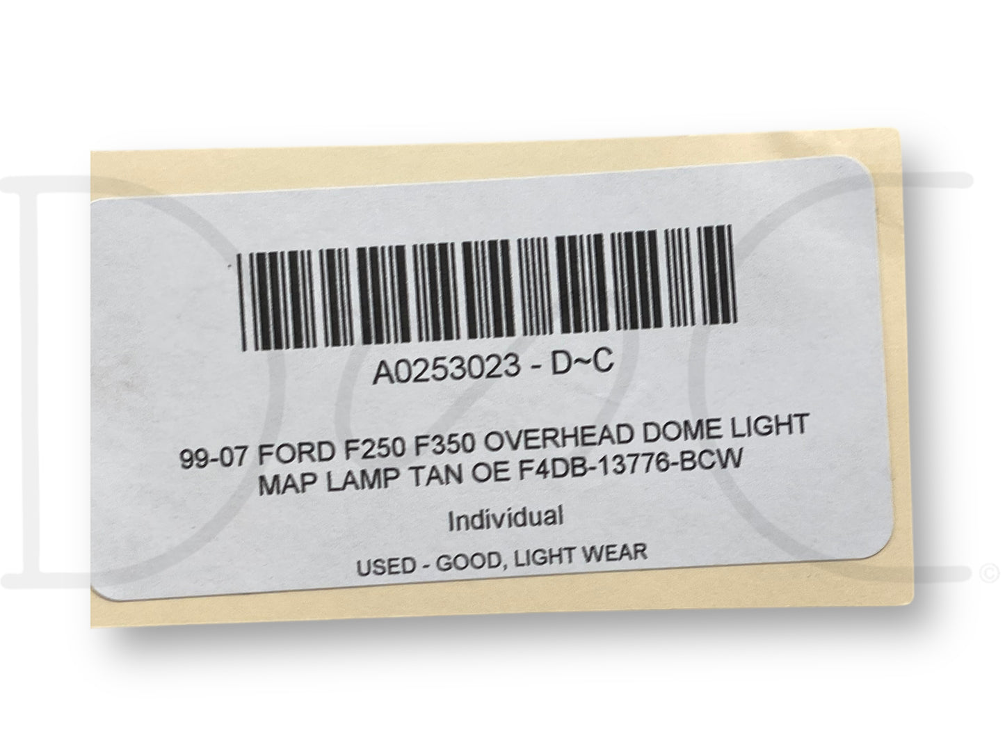 99-07 Ford F250 F350 Overhead Dome Light Map Lamp Tan OE F4Db-13776-Bcw