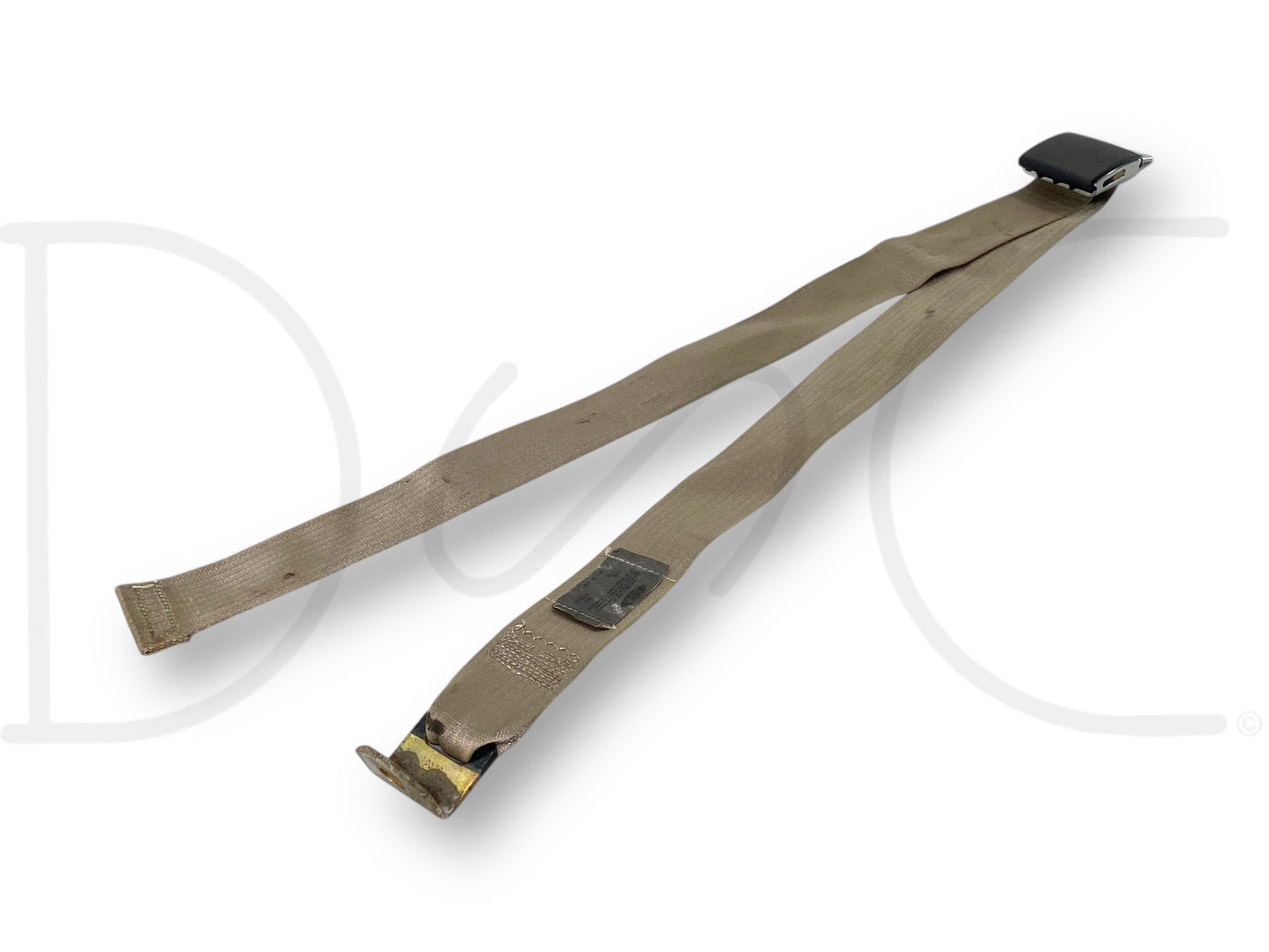 01-07 Ford F250 F350 Front Center Jump Seat Lap Belt Seatbelt Tan OEM