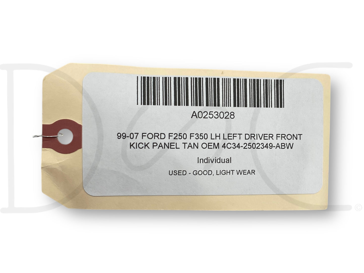 99-07 Ford F250 F350 LH Left Driver Front Kick Panel Tan OEM 4C34-2502349-ABw