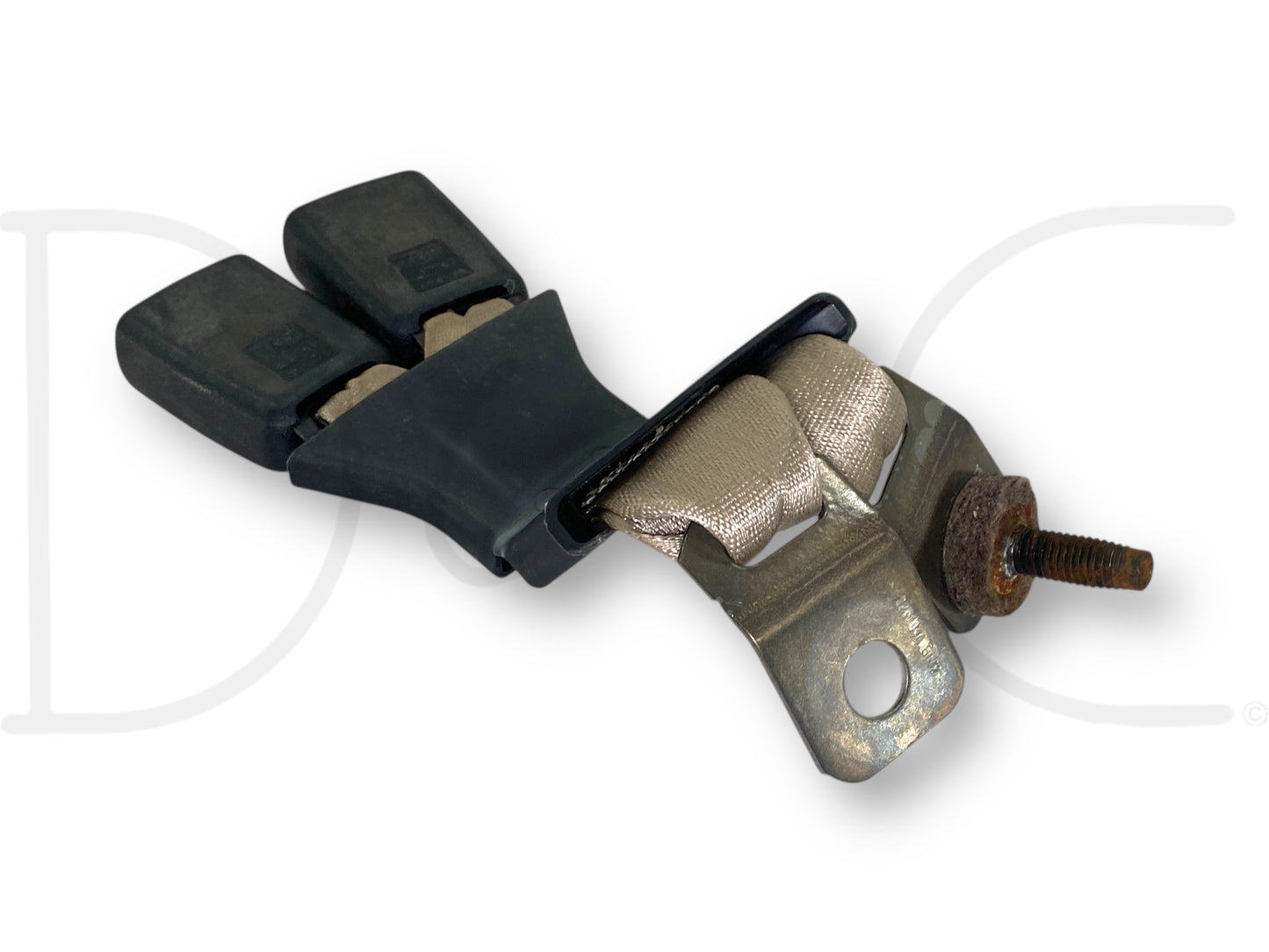 03-07 Ford F250 F350 Rear Seat Belt Seatbelt Latch Buckle Double Tan OE