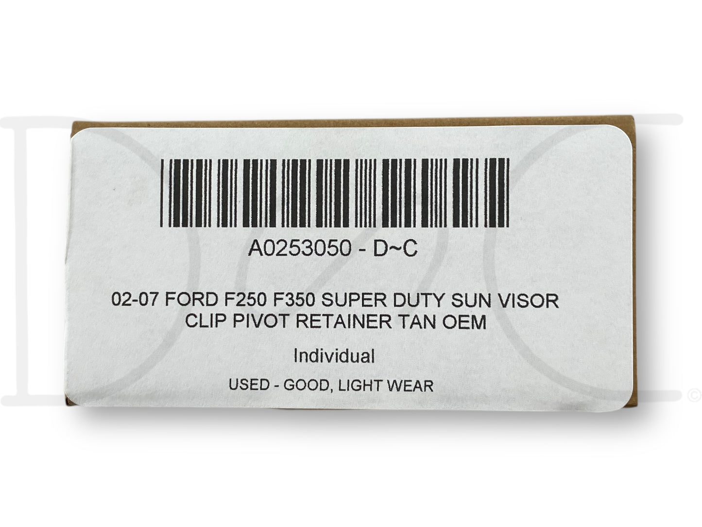 02-07 Ford F250 F350 Super Duty Sun Visor Clip Pivot Retainer Tan OEM