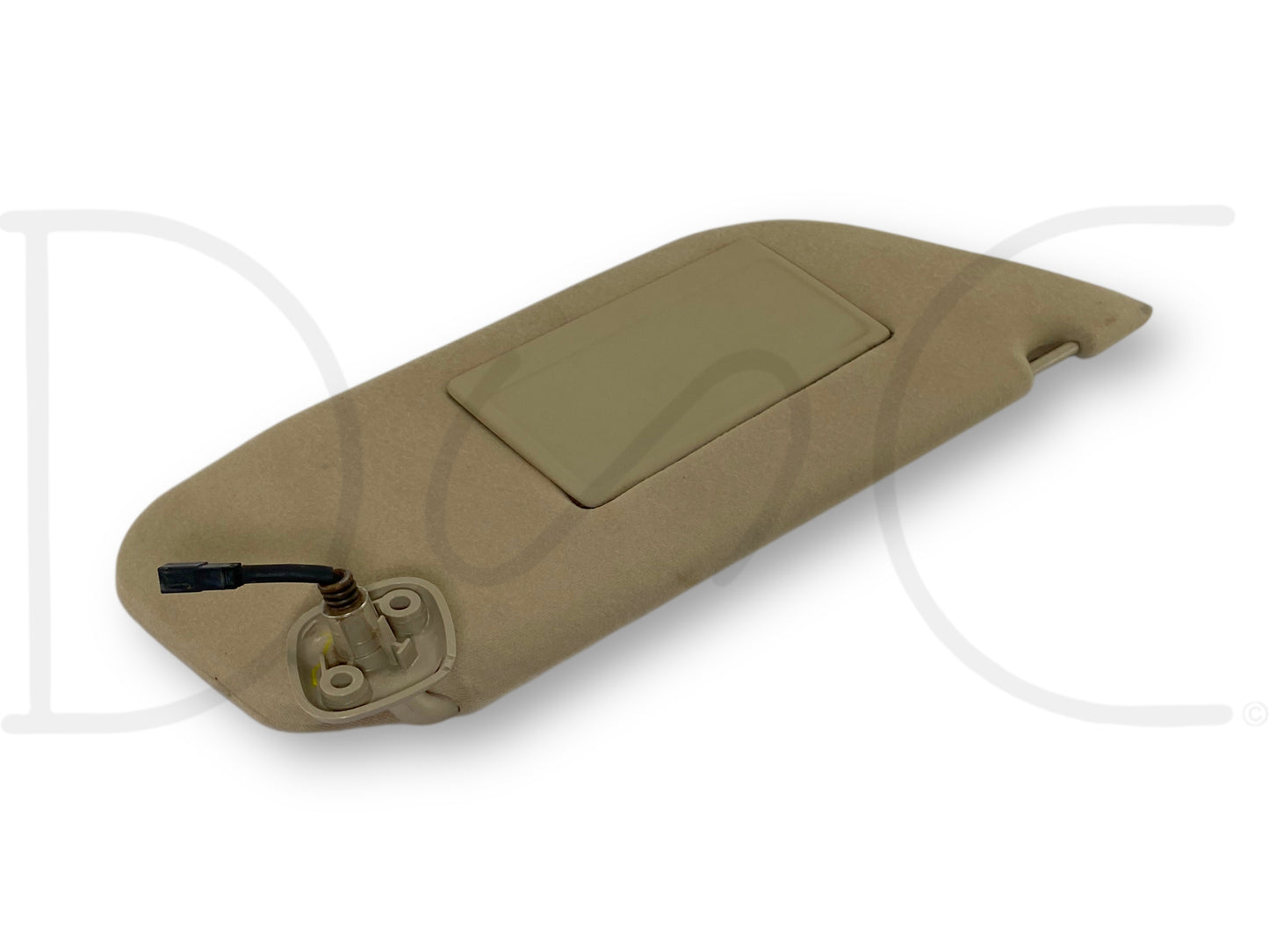 02-07 Ford F250 F350 RH Right Passenger Sun Visor Tan W/ Mirror OEM