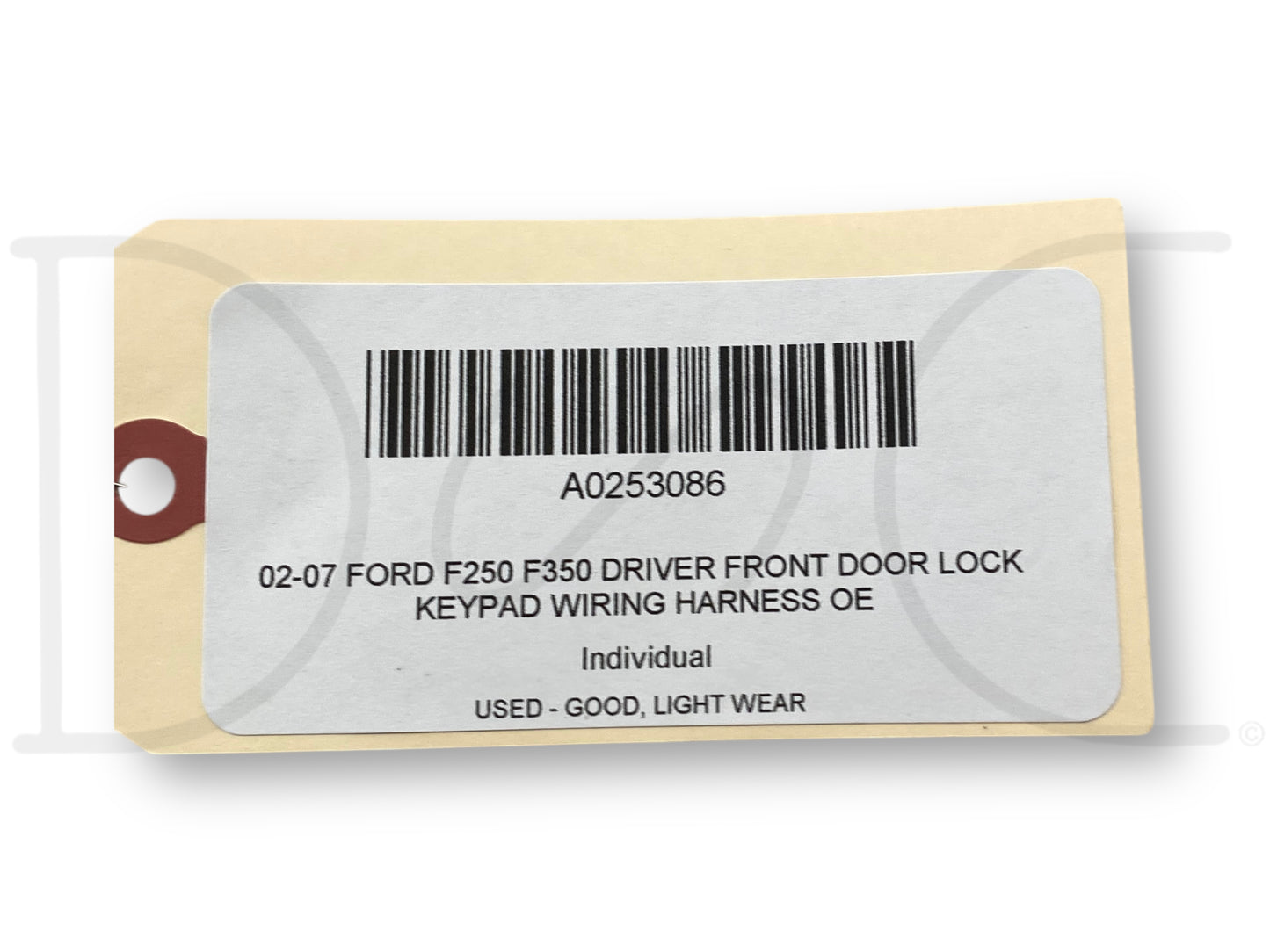 02-07 Ford F250 F350 Driver Front Door Lock Keypad Wiring Harness OE