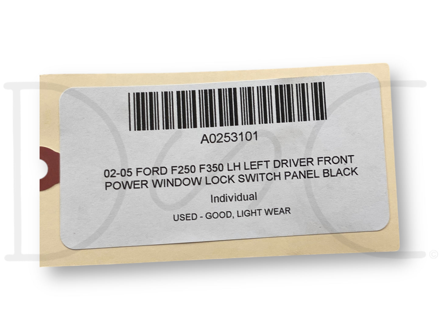 02-05 Ford F250 F350 LH Left Driver Front Power Window Lock Switch Panel Black