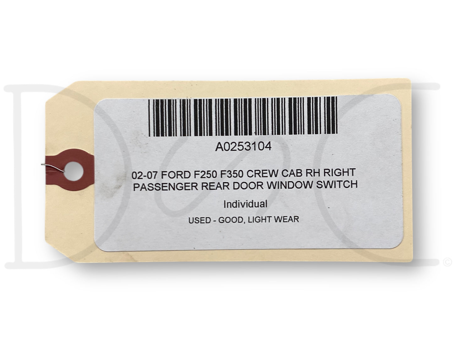 02-07 Ford F250 F350 Crew Cab RH Right Passenger Rear Door Window Switch
