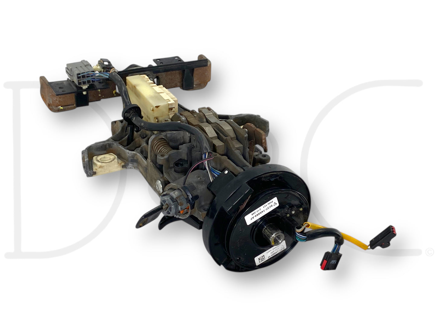 05-07 Ford F250 F350 Lariat Steering Column ZF6 Manual W/ Key & Clockspring OE