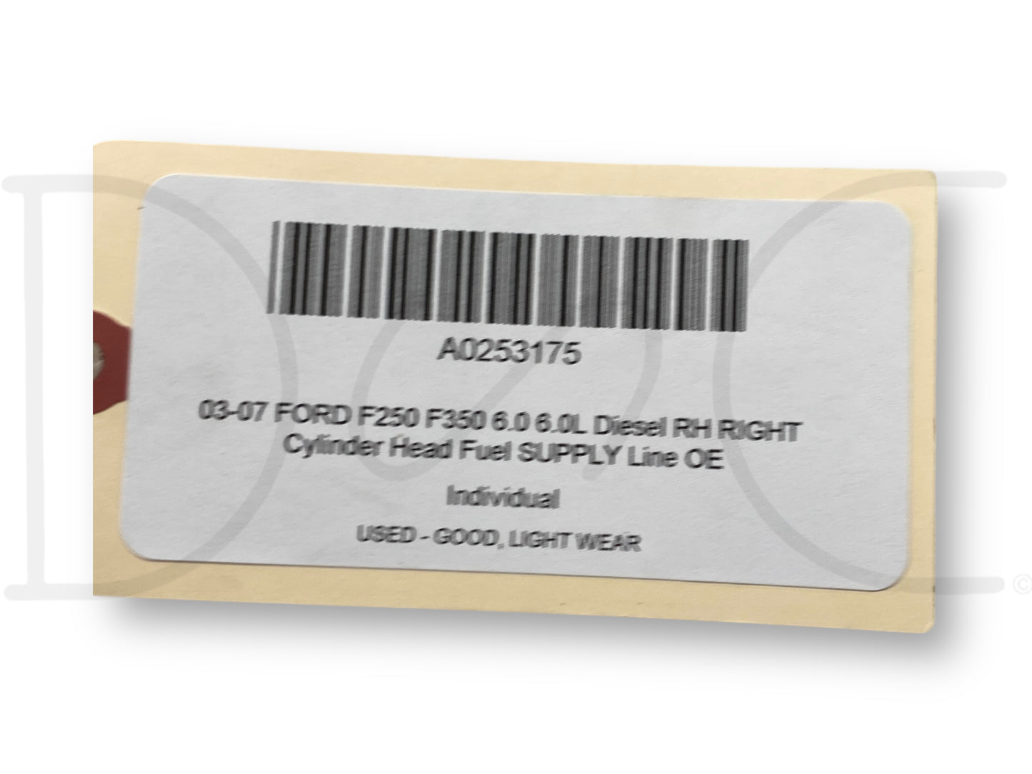 03-07 Ford F250 F350 6.0 6.0L Diesel RH Right Cylinder Head Fuel Supply Line OE