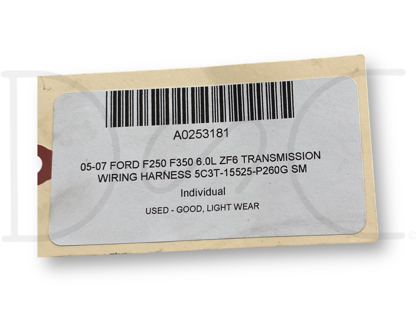 05-07 Ford F250 F350 6.0L ZF6 Transmission Wiring Harness 5C3T-15525-P260G Sm