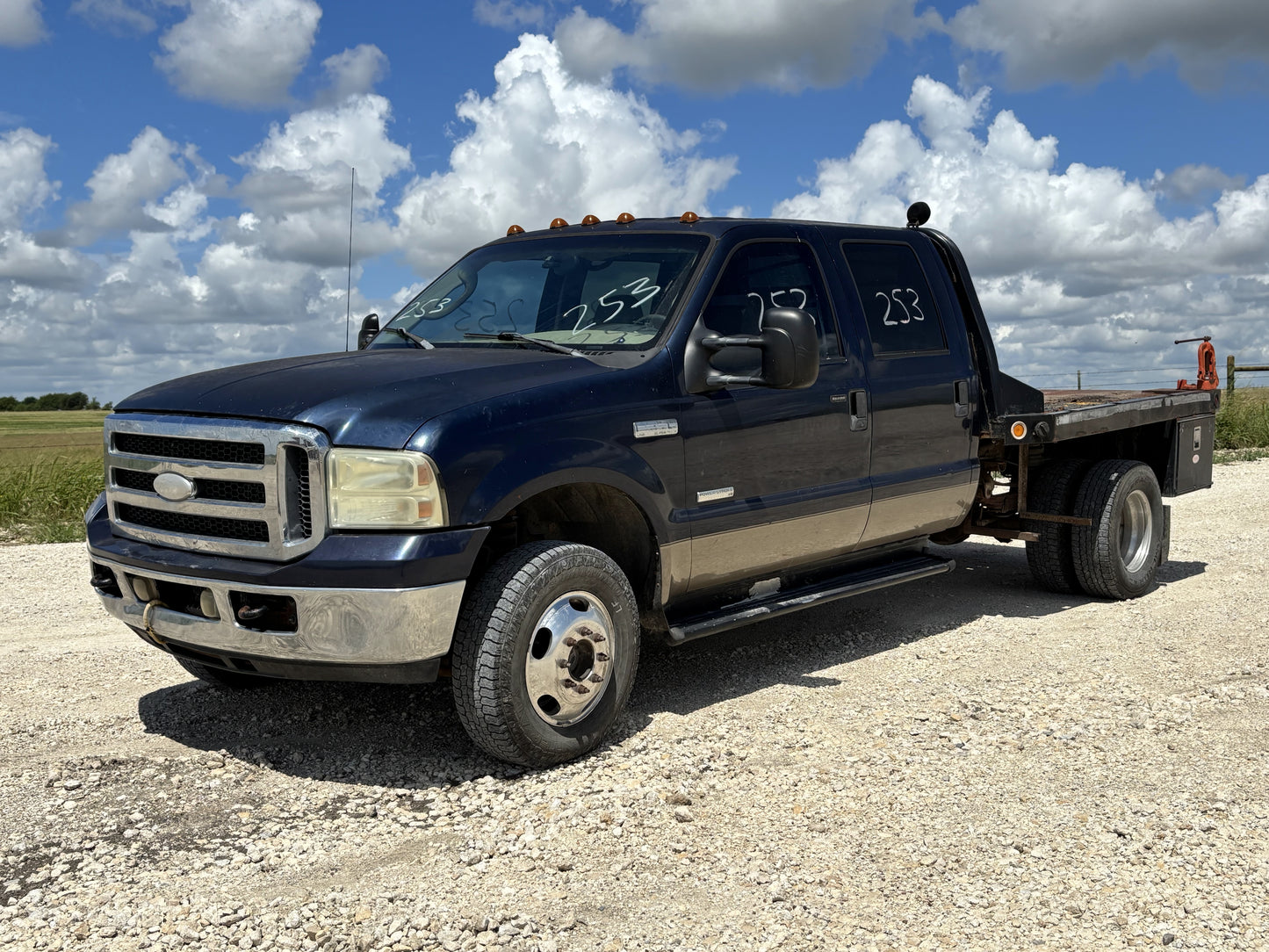 99-07 Ford F250 F350 Rear RH Right Passenger Crew Door L2 Blue / Aq Tan Electric