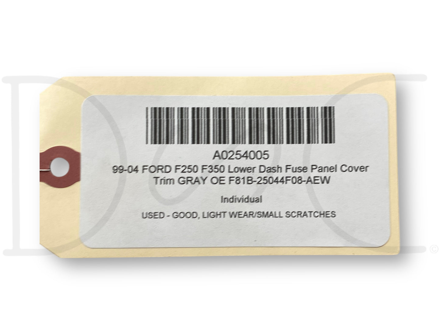 99-04 Ford F250 F350 Lower Dash Fuse Panel Cover Trim Gray OE F81B-25044F08-Aew
