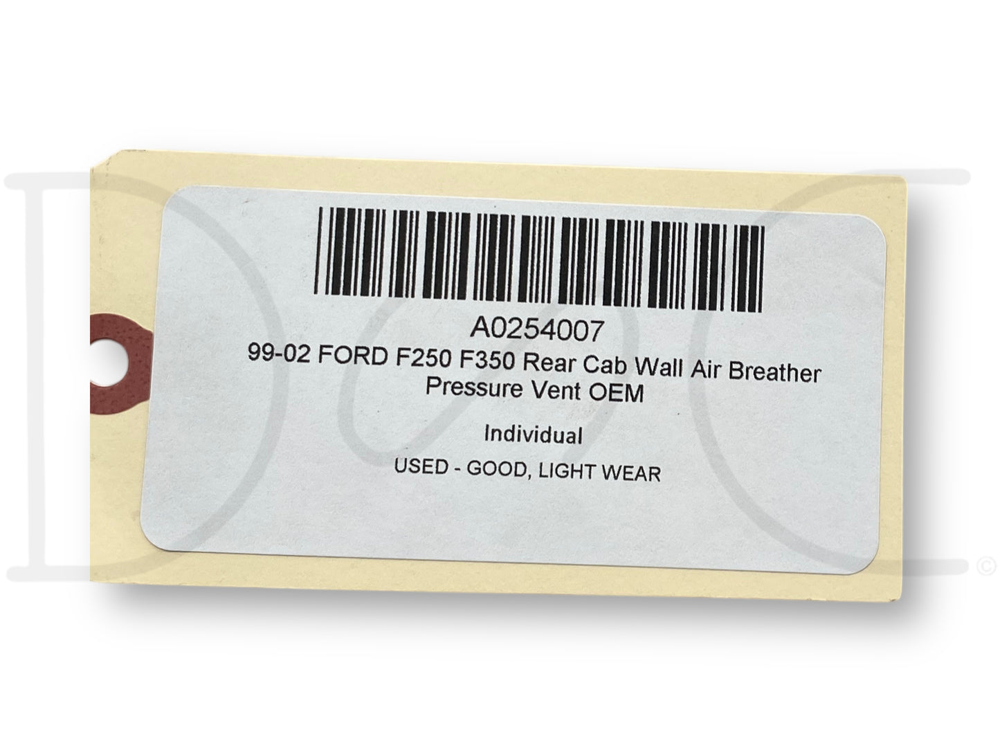 99-02 Ford F250 F350 Rear Cab Wall Air Breather Pressure Vent OEM