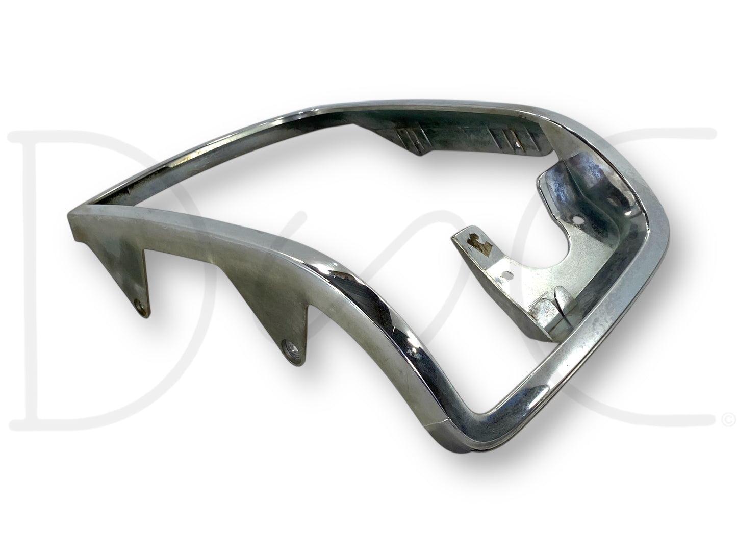 92-97 Ford F250 F350 LH Left Driver Headlight Bezel Trim Surround Chrome OEM