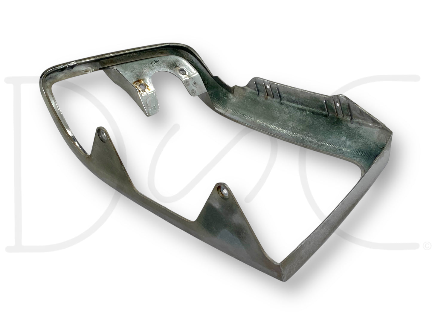 92-97 Ford F250 F350 LH Left Driver Headlight Bezel Trim Surround Chrome OEM