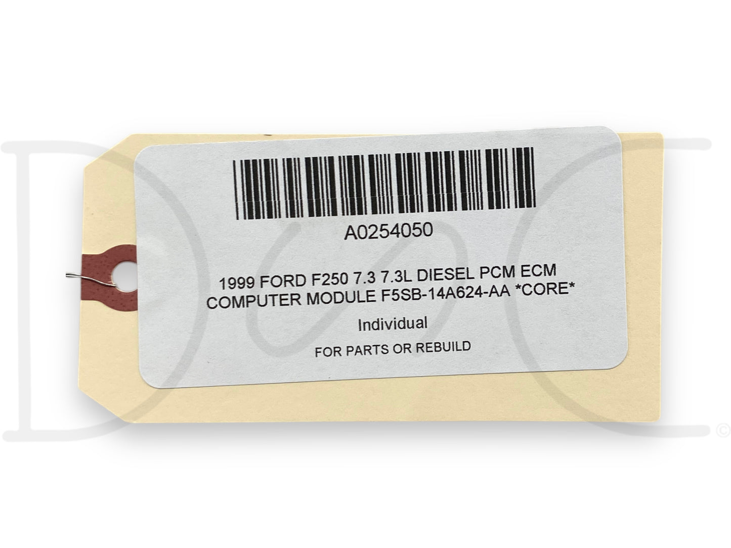 1999 Ford F250 7.3 7.3L Diesel PCM ECM Computer Module F5Sb-14A624-Aa *Core*