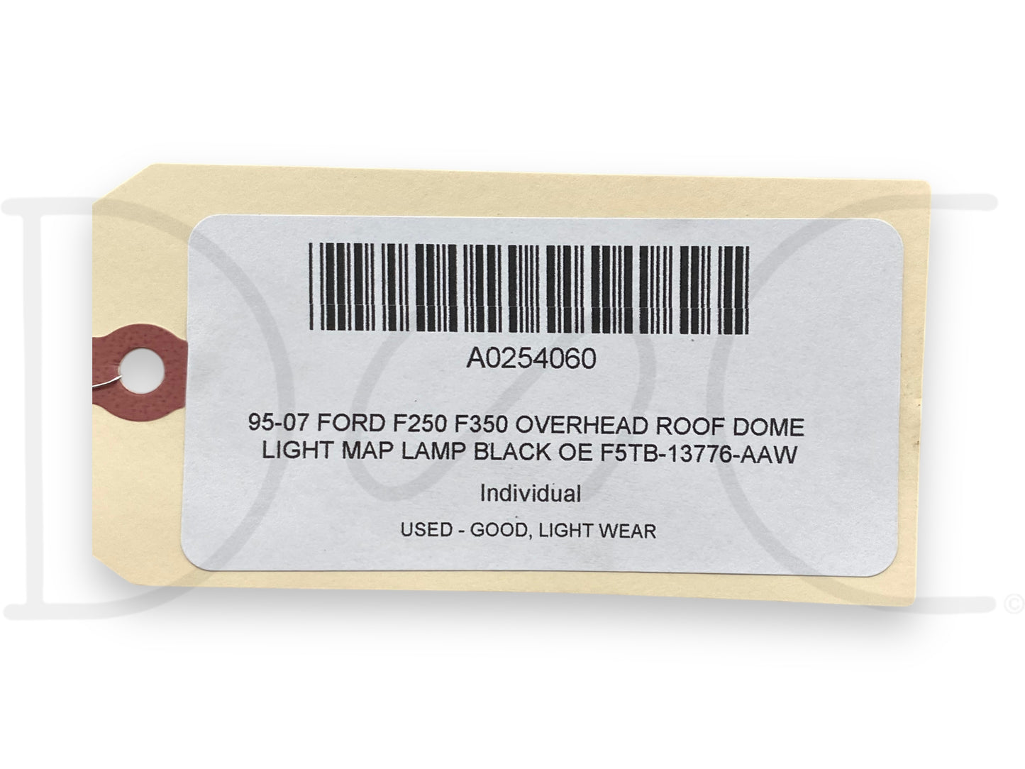 95-07 Ford F250 F350 Overhead Roof Dome Light Map Lamp Black OE F5Tb-13776-Aaw