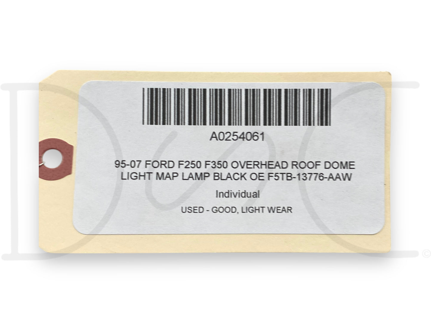 95-07 Ford F250 F350 Overhead Roof Dome Light Map Lamp Black OE F5Tb-13776-Aaw