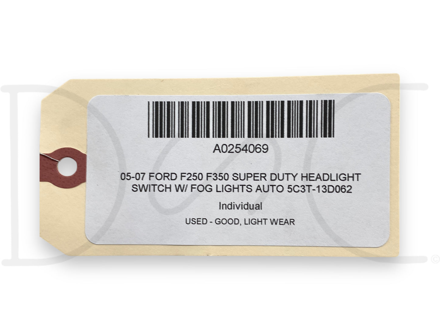 05-07 Ford F250 F350 Super Duty Headlight Switch W/ Fog Lights Auto 5C3T-13D062