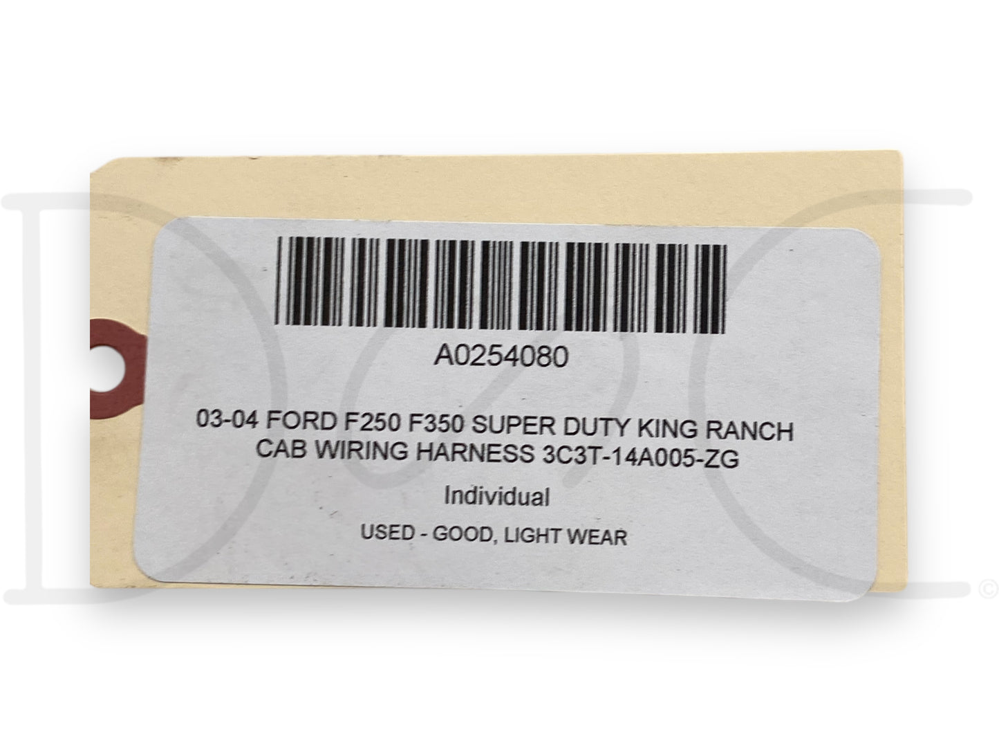 03-04 Ford F250 F350 Super Duty King Ranch Cab Wiring Harness 3C3T-14A005-Zg