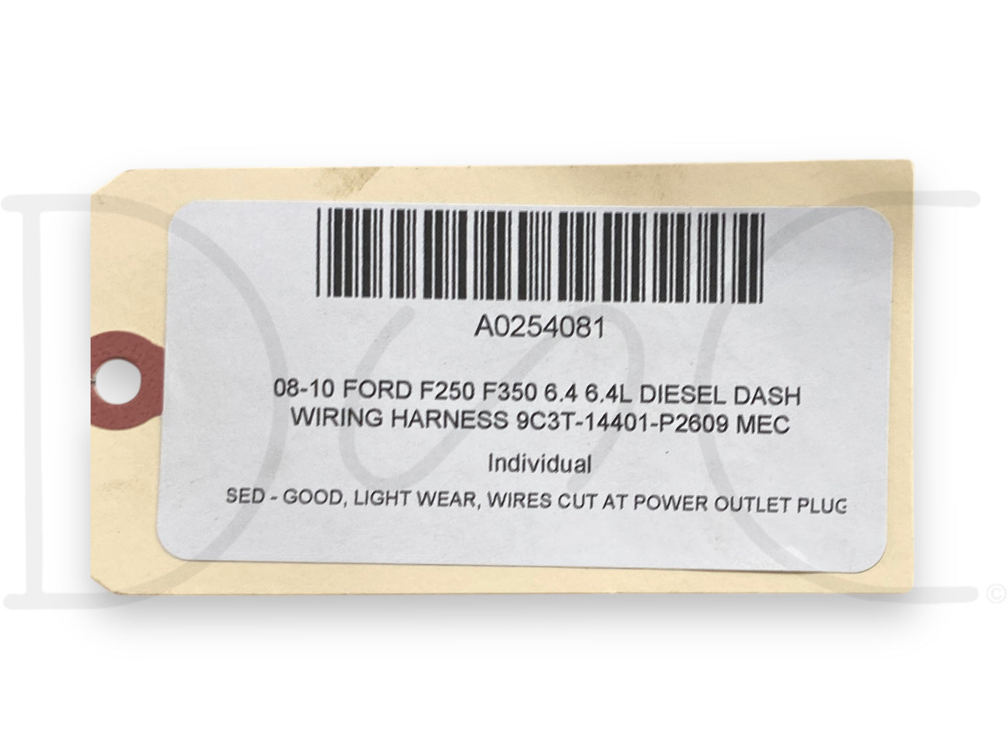 08-10 Ford F250 F350 6.4 6.4L Diesel Dash Wiring Harness 9C3T-14401-P2609 Mec