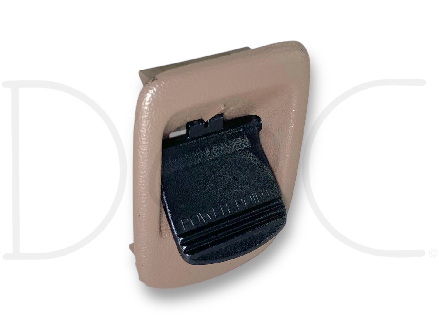 92-97 Ford F250 F350 Truck Dash Power Point 12V Outlet OE Mocha Tan Trim Bezel