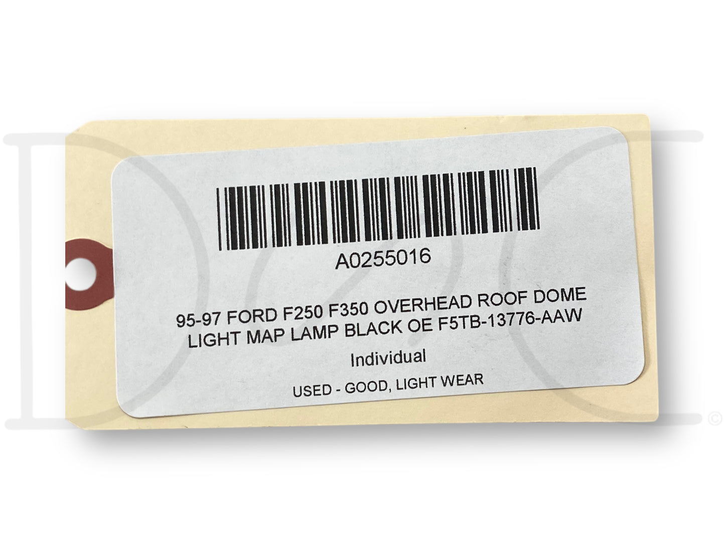 95-97 Ford F250 F350 Overhead Roof Dome Light Map Lamp Black OE F5Tb-13776-Aaw