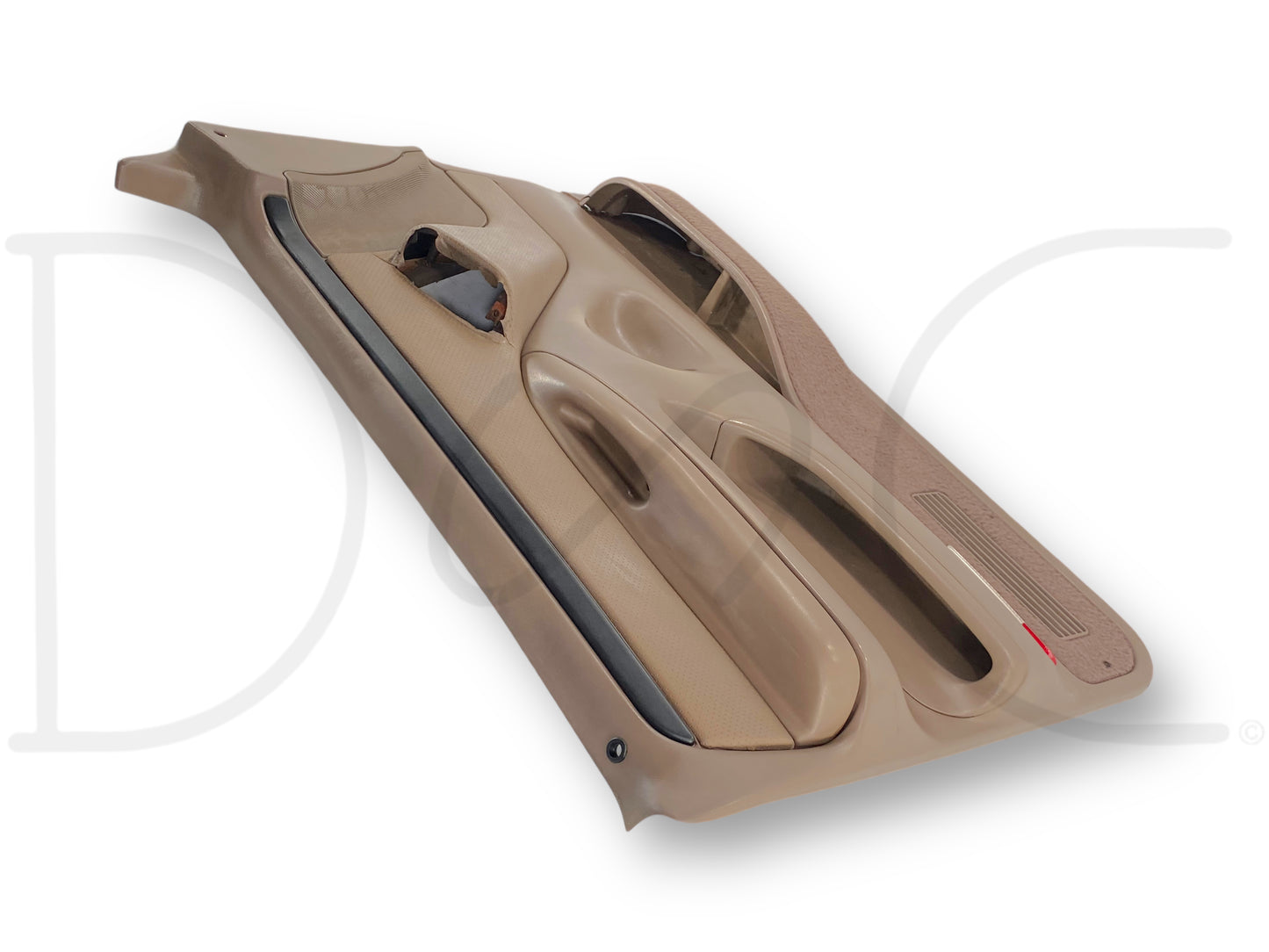 94-97 Ford F250 F350 LH Left Driver Front Door Panel Power Mocha Tan OE *Blem*