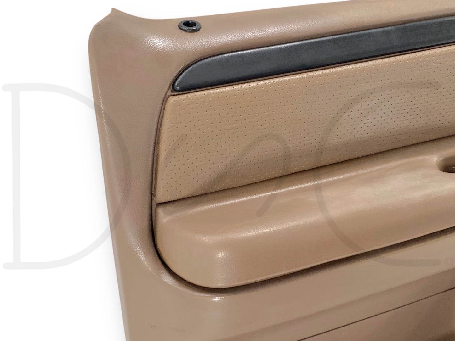 94-97 Ford F250 F350 LH Left Driver Front Door Panel Power Mocha Tan OE *Blem*