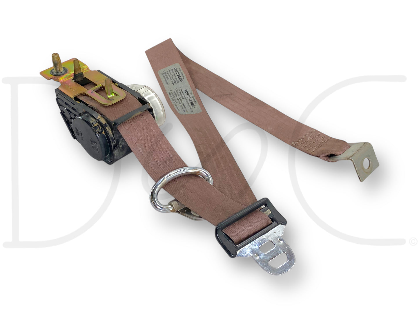 94-97 Ford F250 F350 Super Cab RH Right Passenger Front Seat Belt Seatbelt Tan