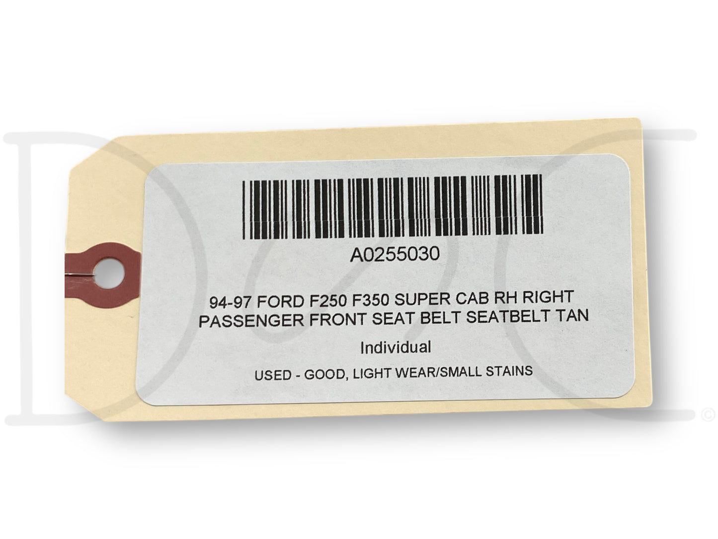 94-97 Ford F250 F350 Super Cab RH Right Passenger Front Seat Belt Seatbelt Tan